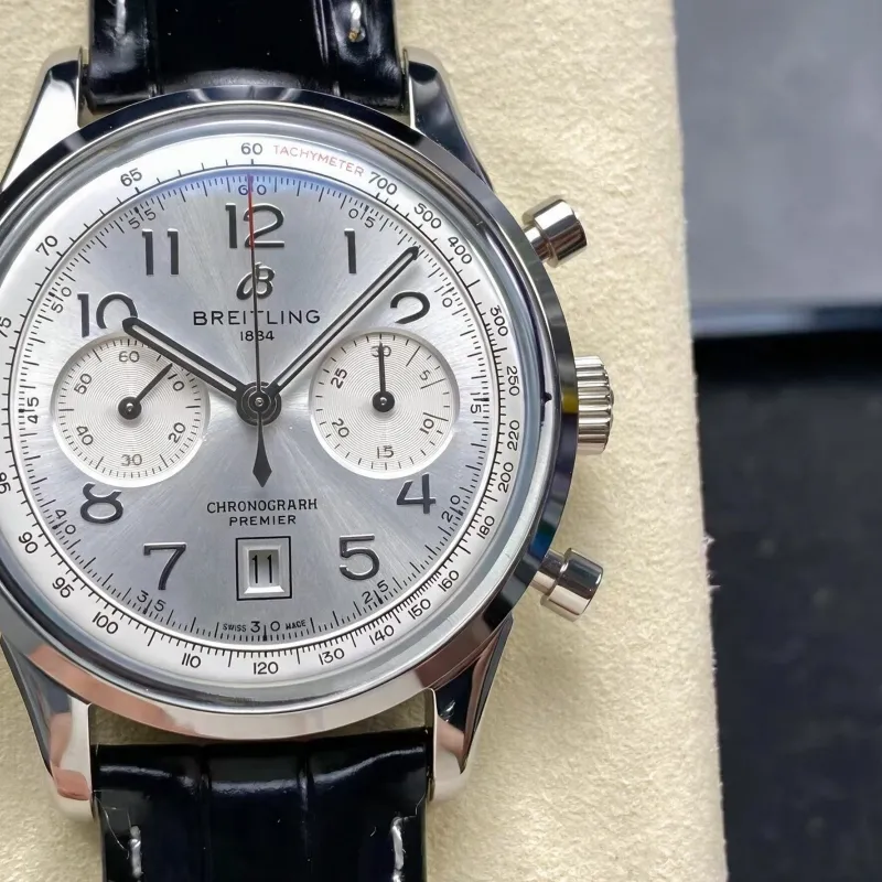 Breitling Premier AB0930371G1P1 Replica - Zilveren Wijzerplaat Roestvrij Staal