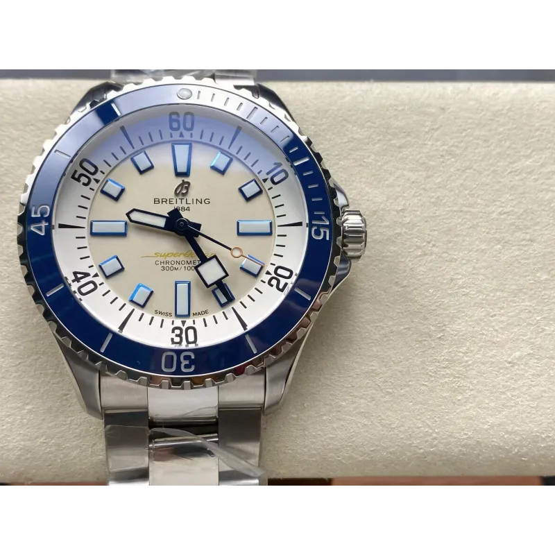 Breitling Superocean A17375E71G1A1 Replica - Zilveren Wijzerplaat Roestvrij Staal