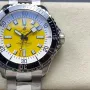 Breitling Superocean A17375211I1A1 Replica - Gele Wijzerplaat Steel Link Bracelet