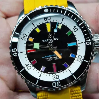 Breitling Superocean A17375211B2S4 Replica - Zwarte Wijzerplaat Geribbelde Lunette
