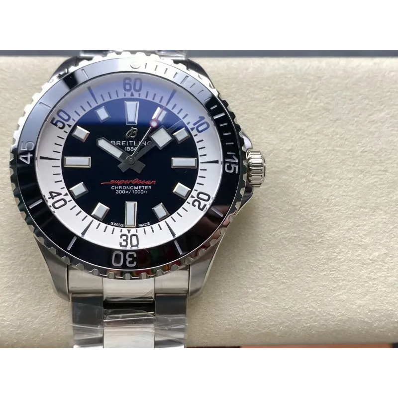 Breitling Superocean A17376211B1A1 Replica - Zwarte Wijzerplaat Roestvrij Staal