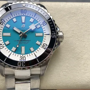 Breitling Superocean Automatic 44 A17376211L2A1 Replica - Blauwe Wijzerplaat Roestvrij Staal