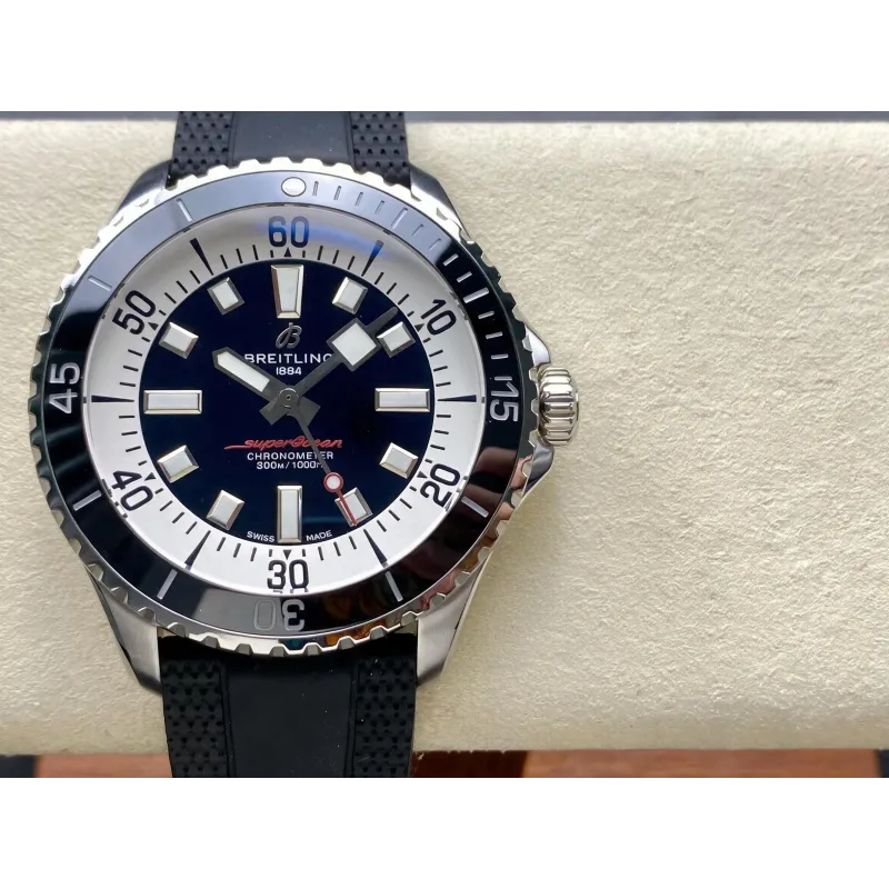 Breitling Superocean 42 A17376211B1S1 Replica - Zwarte Wijzerplaat Roestvrij Staal