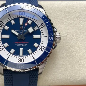 Breitling Superocean 42 A17375E71C1S1 Replica - Blauwe Wijzerplaat Roestvrij Staal