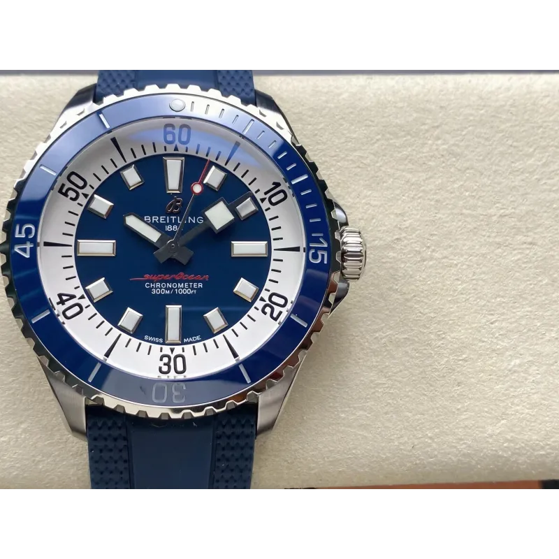 Breitling Superocean 42 A17375E71C1S1 Replica - Blauwe Wijzerplaat Roestvrij Staal