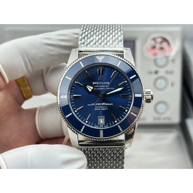 Breitling Superocean Heritage Style AB2010161C1A1 Replica - Blauwe Wijzerplaat Milanese Armband