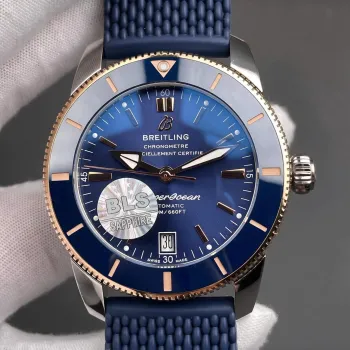 Breitling Superocean Heritage UB3112161C1S1 Replica - Blauwe Wijzerplaat Geribbelde Lunette