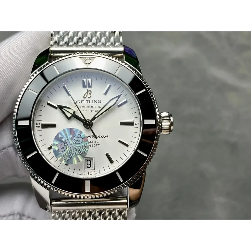 Breitling Superocean Heritage II B20 Automatic 42 AB201012/G827-154A Replica - Zilveren Wijzerplaat