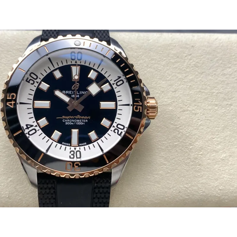 Breitling Superocean Automatic 42 U17375211B1S1 Replica - Zwarte Wijzerplaat Tweekleurig
