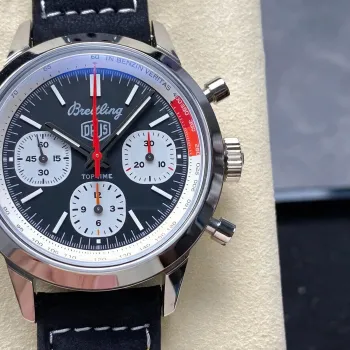 Breitling Top Time B01 Deus AB01765A1B1X1 Replica - Zwarte Wijzerplaat Roestvrij Staal
