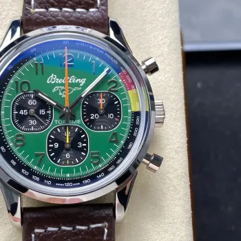 Breitling Top Time B01 Ford Mustang AB01762A1L1X1 Replica - Groene Wijzerplaat Roestvrij Staal