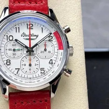 Breitling Top Time B01 Ford Thunderbird Chronograph AB01766A1A1X1 Replica - Witte Wijzerplaat
