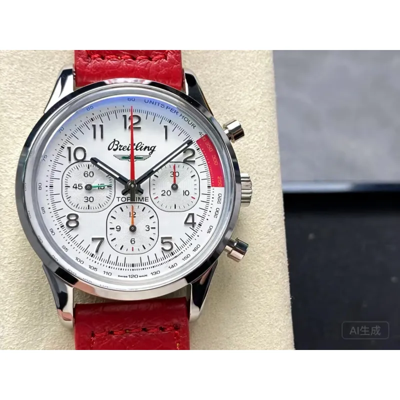 Breitling Top Time B01 Ford Thunderbird Chronograph AB01766A1A1X1 Replica - Witte Wijzerplaat