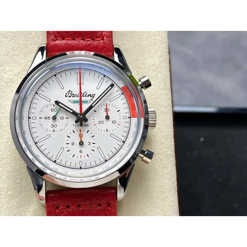 Breitling Top Time AB01766A1A1X1 Replica - Witte Wijzerplaat Roestvrij Staal