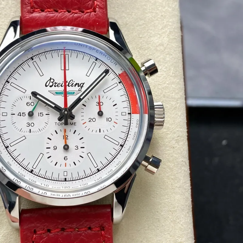 Breitling Top Time AB01766A1A1X1 Replica - Witte Wijzerplaat Roestvrij Staal