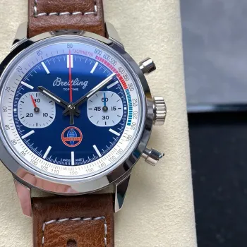 Breitling Top Time B01 Chronograph Shelby Cobra AB01763A1C1X1 Replica - Blauwe Wijzerplaat