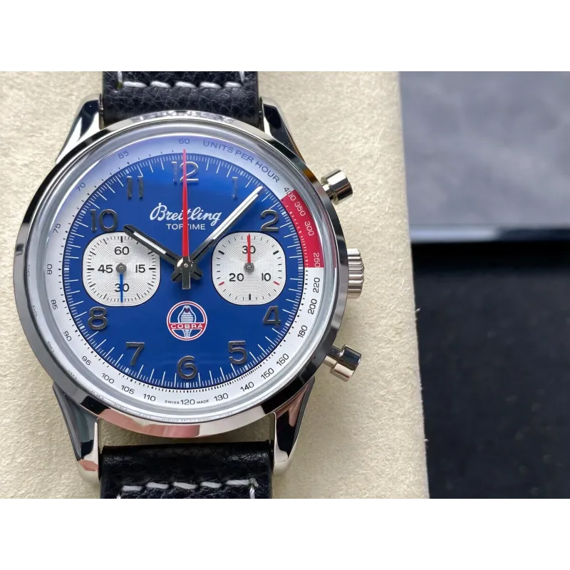 Breitling Top Time B01 Shelby Cobra AB01763A1C1X1 Replica - Blauwe Wijzerplaat Roestvrij Staal