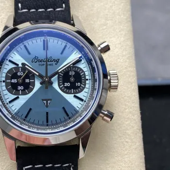 Breitling Top Time B01 AB01764A1C1X1 Replica - Blauwe Wijzerplaat Roestvrij Staal