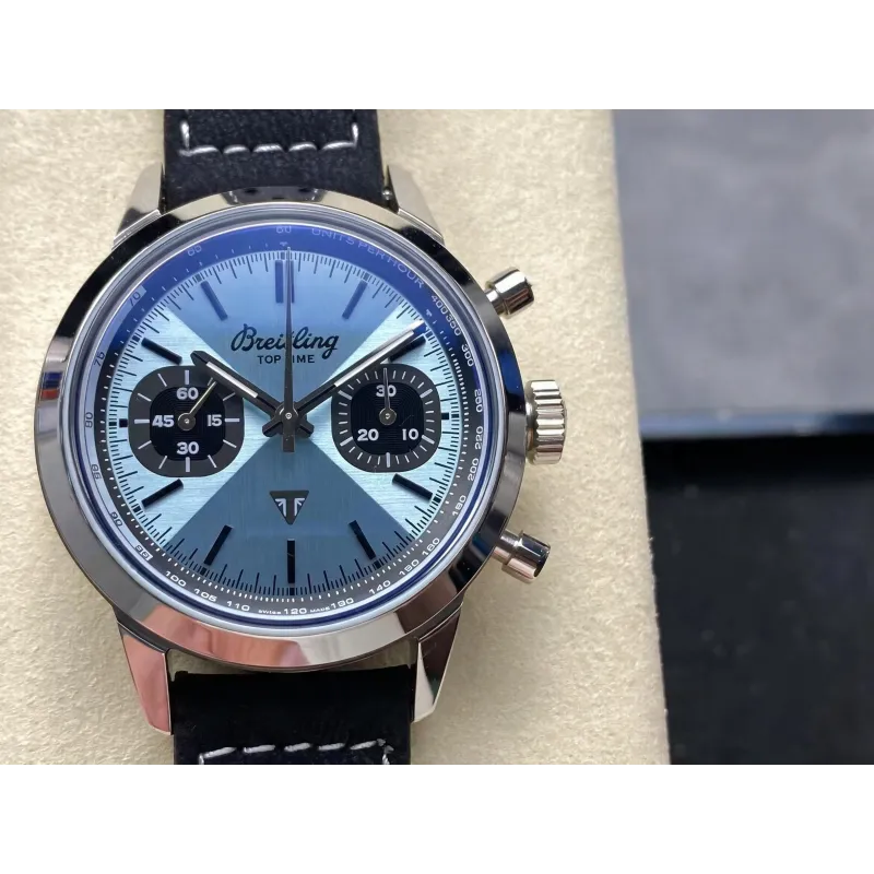 Breitling Top Time B01 AB01764A1C1X1 Replica - Blauwe Wijzerplaat Roestvrij Staal