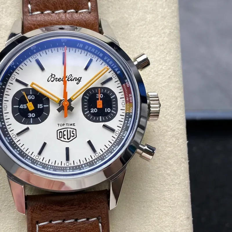 Breitling Top Time A233101A1A1X1 Replica - Zilveren Wijzerplaat Roestvrij Staal