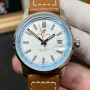 Breitling Top Time Automatic AB3113281A1X1 Replica - Witte Wijzerplaat Leren Band
