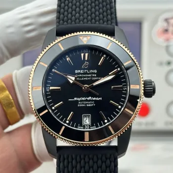 Breitling Superocean Heritage UB20303A1B1S1 Replica - Zwarte Wijzerplaat Roestvrij Staal