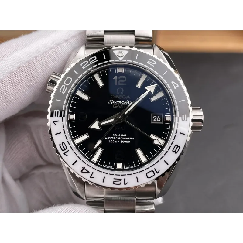Omega Seamaster Planet Ocean GMT 215.30.44.22.01.001 Replica - Zwarte Wijzerplaat