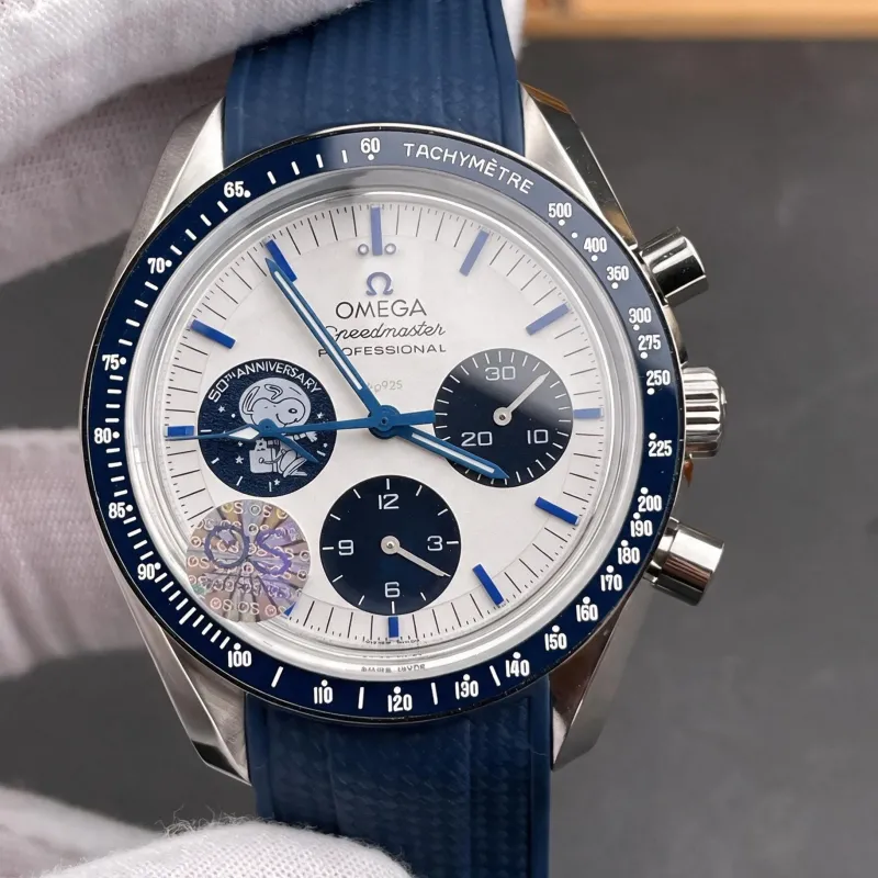 Omega Speedmaster Silver Award Snoopy 310.32.42.50.02.001 Replica - Zilveren Wijzerplaat