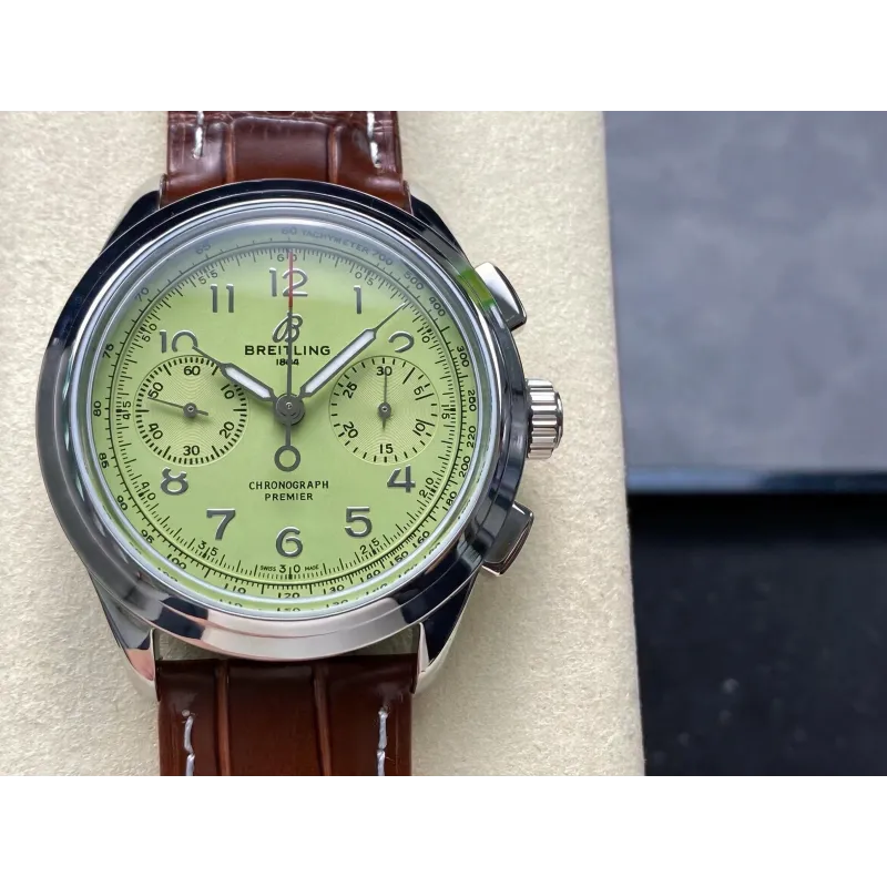 Breitling Premier Pistachio B09 Chronograph 40 AB0930D31L1P1 Replica - Groene Wijzerplaat