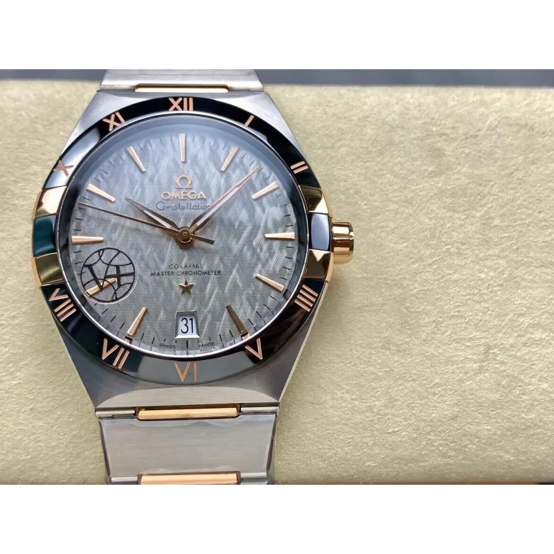 Omega Constellation 131.23.41.21.06.001 (TWO-TONE BRACELET EDITION) Replica - Grijze Wijzerplaat