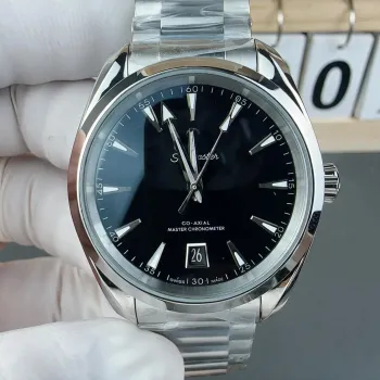 Omega Seamaster Aqua Terra 220.10.38.20.01.004 Replica - Zwarte Wijzerplaat Roestvrij Staal