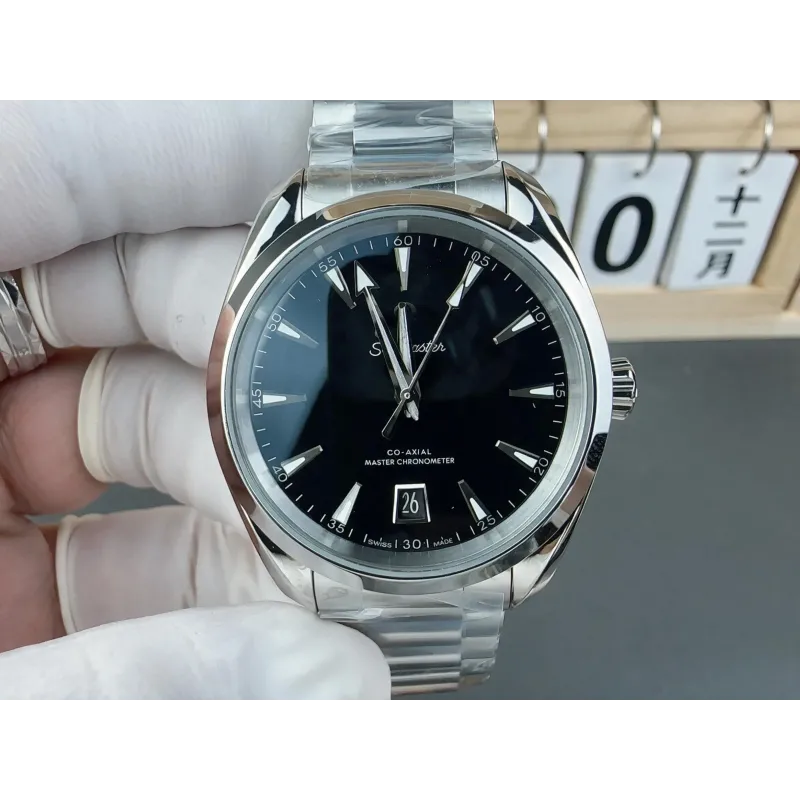Omega Seamaster Aqua Terra 220.10.38.20.01.004 Replica - Zwarte Wijzerplaat Roestvrij Staal