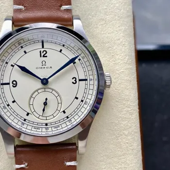 Omega Specialities CK859 511.12.39.21.99.002 Replica - Zilveren Wijzerplaat Roestvrij Staal