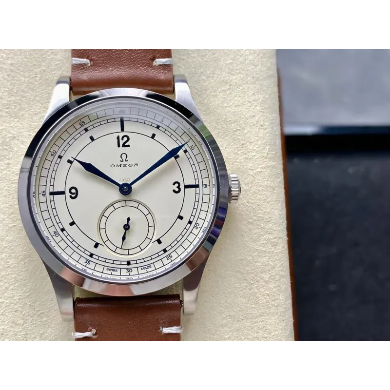 Omega Specialities CK859 511.12.39.21.99.002 Replica - Zilveren Wijzerplaat Roestvrij Staal