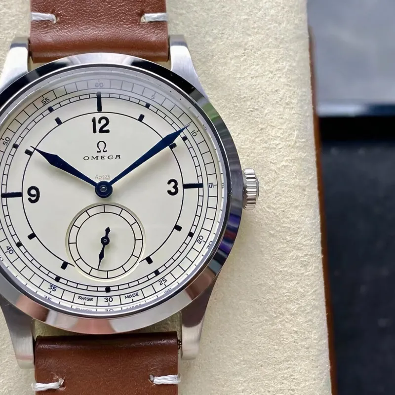 Omega Specialities CK859 511.12.39.21.99.002 Replica - Zilveren Wijzerplaat Roestvrij Staal
