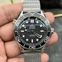 Omega Seamaster 210.30.42.20.01.010 Replica - Zwarte Wijzerplaat Geribbelde Lunette