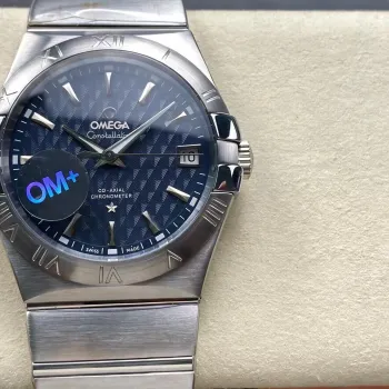 Omega Constellation 123.10.38.21.03.001 Replica - Blauwe Wijzerplaat Roestvrij Staal