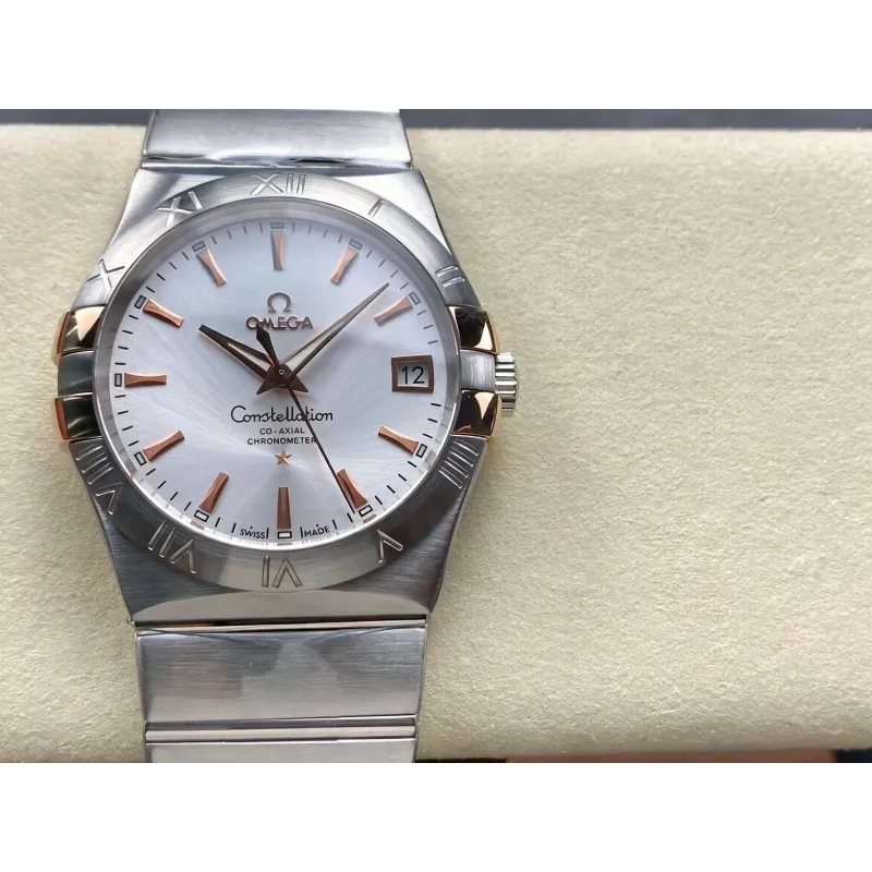Omega Constellation 123.20.38.21.02.004 Replica - Zilveren Wijzerplaat Roestvrij Staal