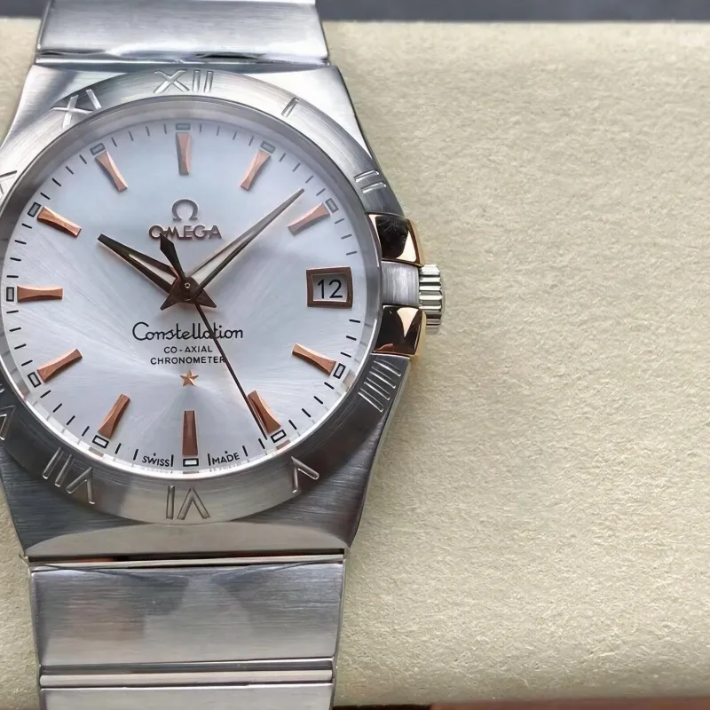 Omega Constellation 123.20.38.21.02.004 Replica - Zilveren Wijzerplaat Roestvrij Staal