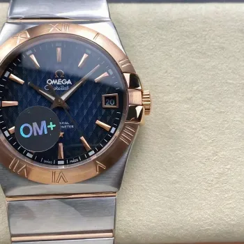 Omega Constellation 123.20.38.21.03.001 Replica - Blauwe Wijzerplaat Roestvrij Staal