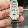 Omega Constellation Uniseks 123.25.27.20.55.001 Replica - Parelmoer Wijzerplaat Geribbelde Lunette