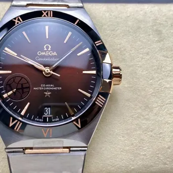 Omega Constellation 131.20.41.21.13.001 (TWO-TONE BRACELET VERSION) Replica - Rode Wijzerplaat
