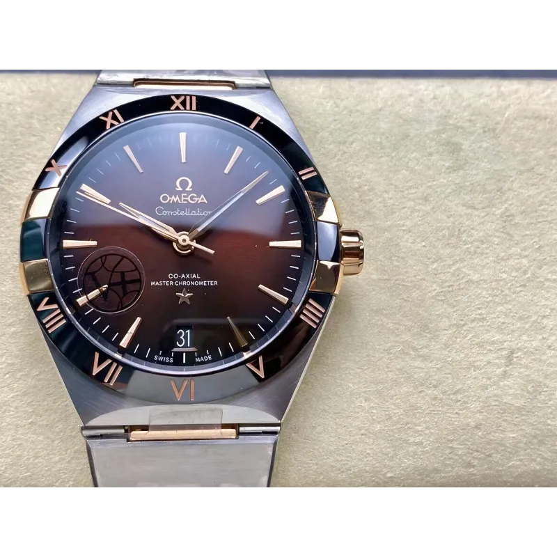 Omega Constellation 131.20.41.21.13.001 (TWO-TONE BRACELET VERSION) Replica - Rode Wijzerplaat
