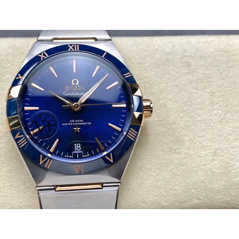 Omega Constellation 131.23.41.21.03.001 (TWO-TONE BRACELET EDITION) Replica - Blauwe Wijzerplaat