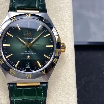 Omega Constellation 131.23.41.21.10.001 Replica - Groene Wijzerplaat Roestvrij Staal