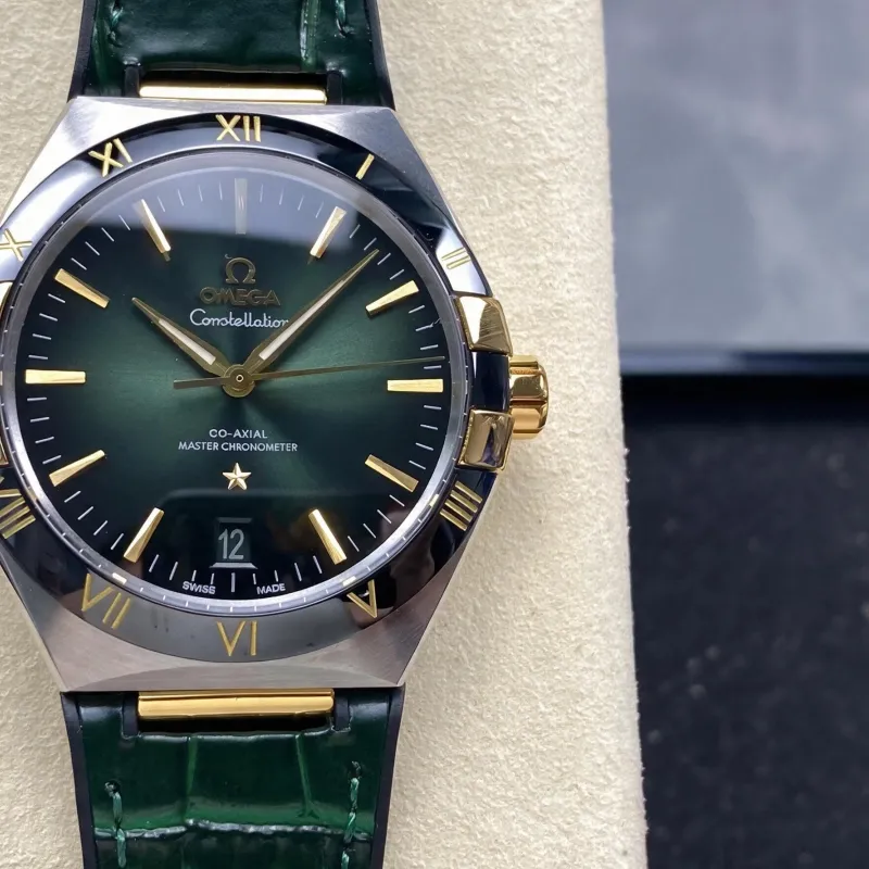 Omega Constellation 131.23.41.21.10.001 Replica - Groene Wijzerplaat Roestvrij Staal