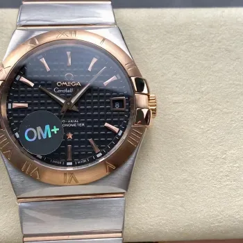 Omega Constellation 123.20.38.21.01.001 Replica - Zwarte Wijzerplaat Roestvrij Staal