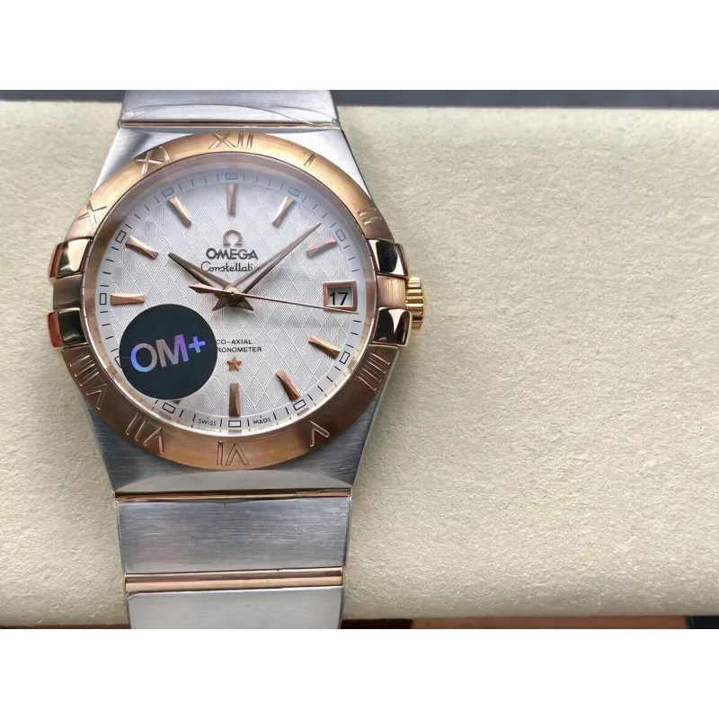 Omega Constellation 123.20.38.21.02.008 Replica - Zilveren Wijzerplaat Roestvrij Staal
