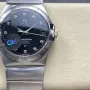 Omega Constellation 123.10.38.21.51.001 Replica - Zwarte Wijzerplaat Roestvrij Staal