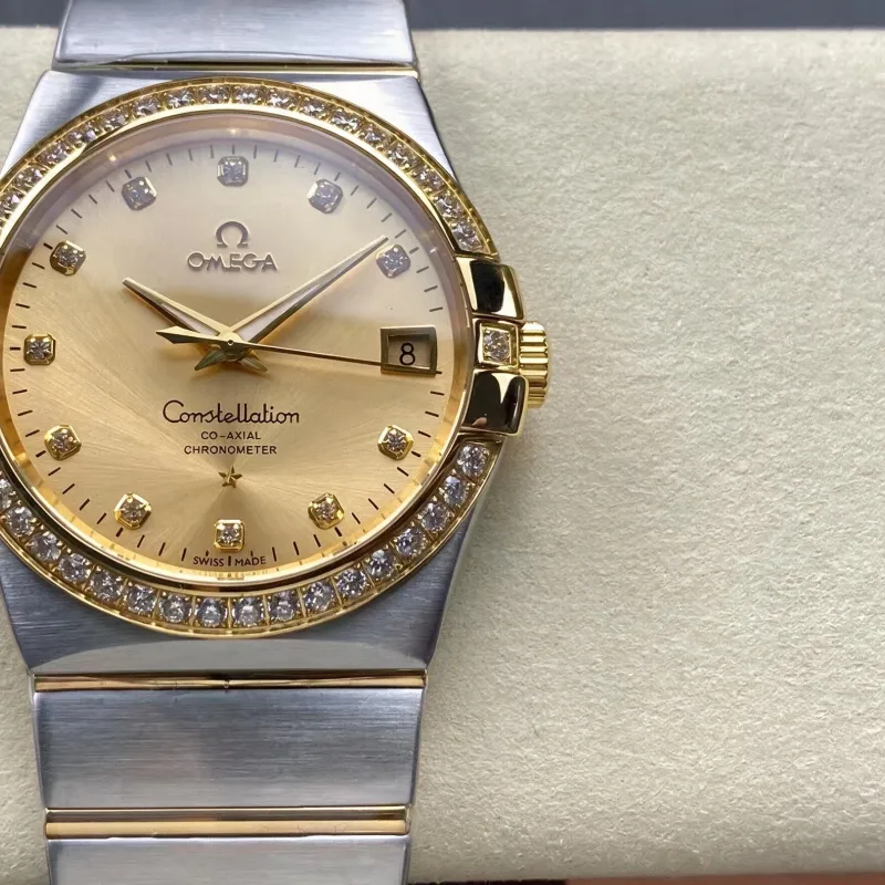Omega Constellation 123.25.38.21.58.001 Replica - Champagne Wijzerplaat Roestvrij Staal